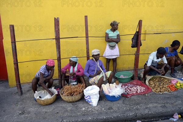 Women selling vegetables at the roadside