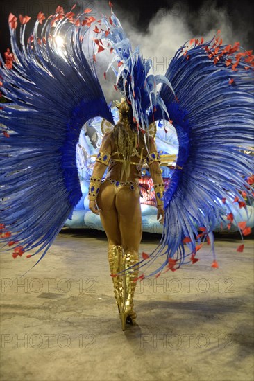 Samba dancer from behind