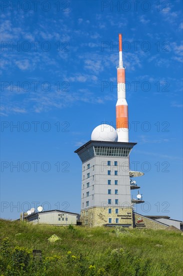 Brockenhotel and TV transmitter station on Mt Brocken