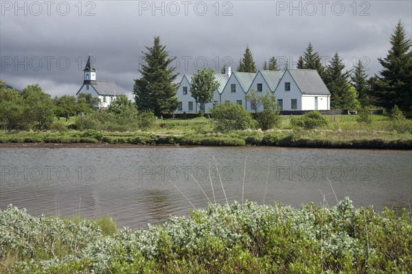 Church and houses