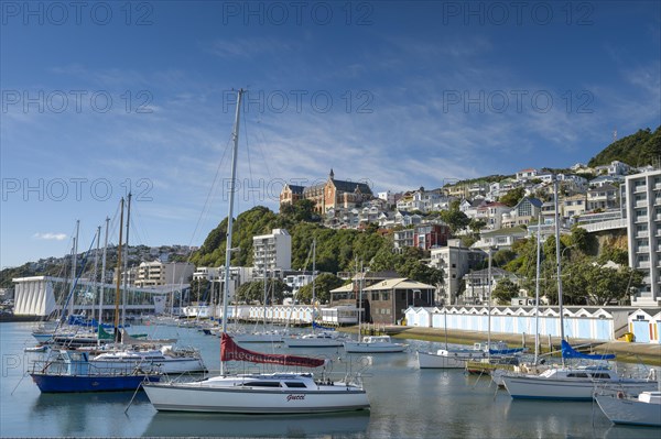 Sailing yachts in port