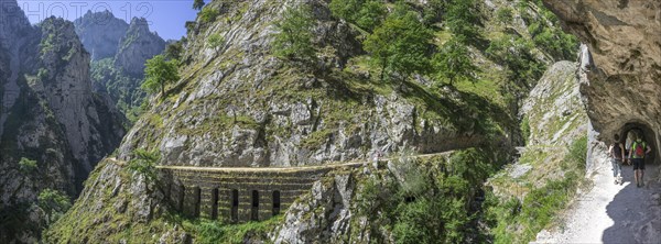 Hiking path through the Cares Gorge