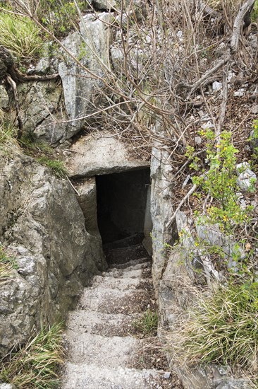 Military post on the cliff at Duino