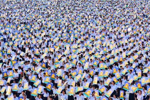 Mass event at Wat Phra Dhammakaya temple