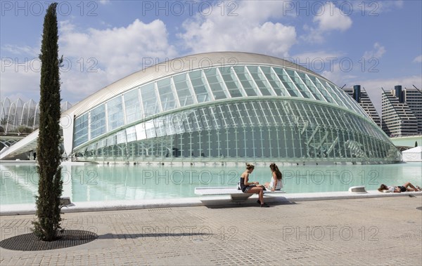 City of Arts and Sciences with the Hemisferic IMAX cinema