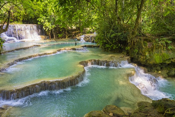 Kuang Si Falls or Tat Kuang Si Waterfall