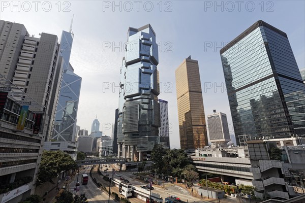 Queensway with Lippo Centre and Far East Finance Centre