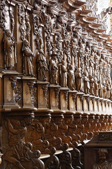 Choir stalls in walnut