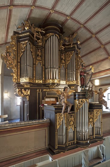 Baroque organ from 1700 inside Johannis Church