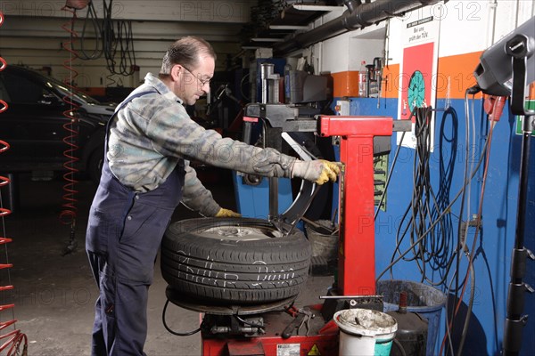 Tire repair shop