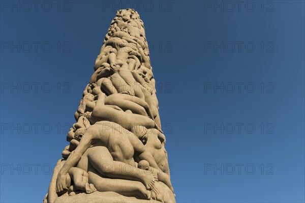 Granite human monolith by Gustav Vigeland