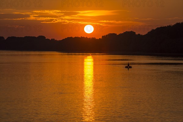 Sunset over the Danube