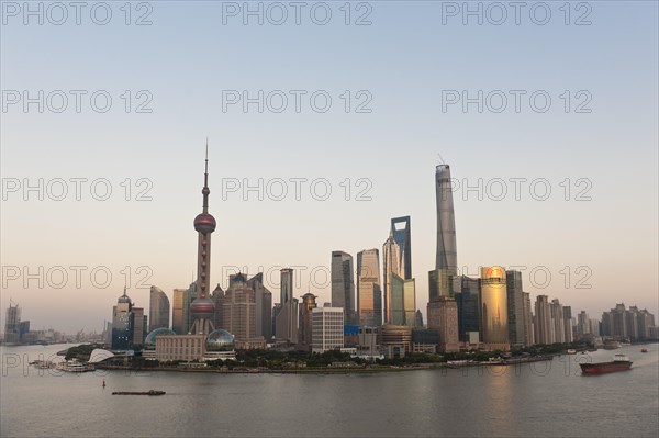 Skyline with skyscrapers