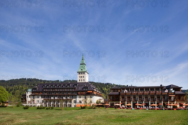 Schloss Elmau castle hotel with spa area