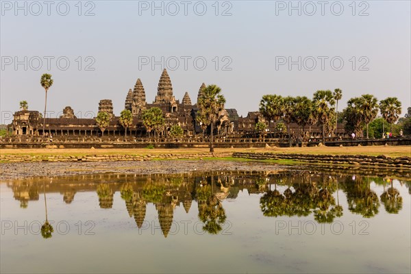 Angkor Wat Temple reflected in northern pond