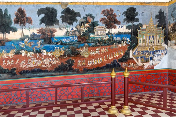 Mural from the Ramayana epic