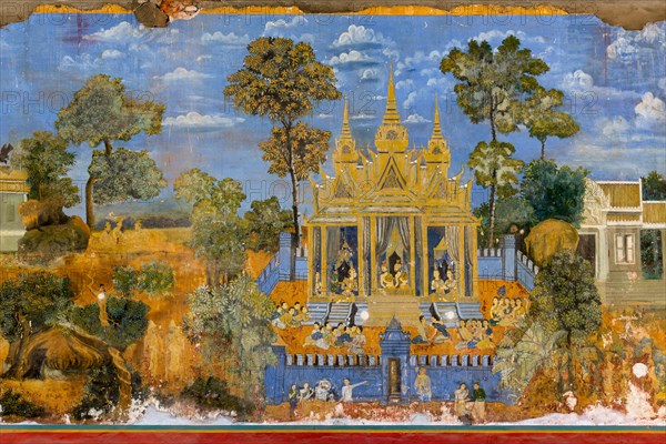 Mural from the Ramayana epic