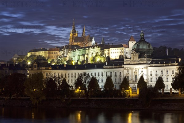 Prague Castle at night