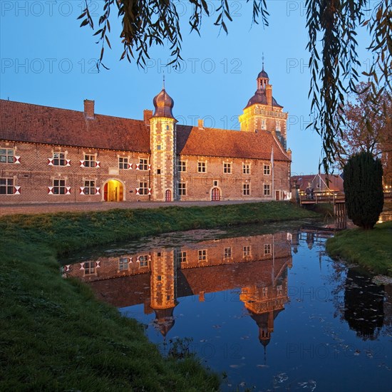 Raesfeld Moated Castle at dusk