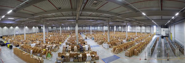 Pallet warehouse in the Amazon distribution center