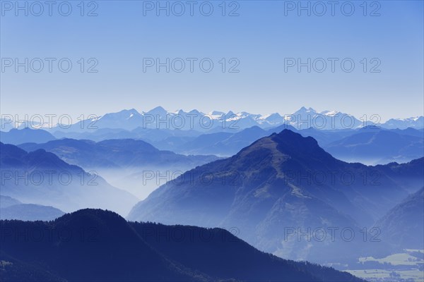 View from Mt Kampenwand to the south