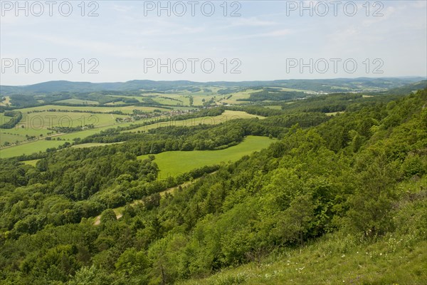 View from Mt Grosser Horselberg towards the Thuringian Forest