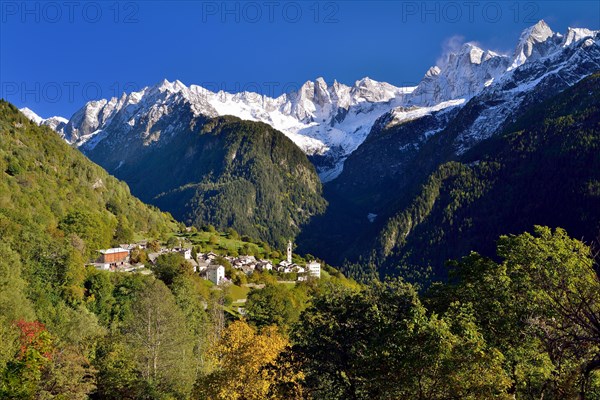 The village of Soglio in Val Bregaglia