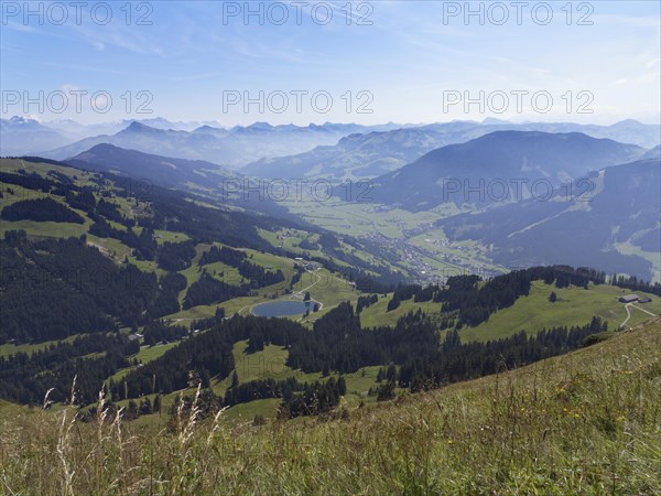 Filzalmsee Lake and Brixental Valley with Brixen im Thale