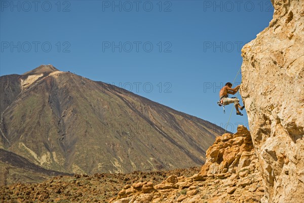 Climber at the Piedras Amarillas