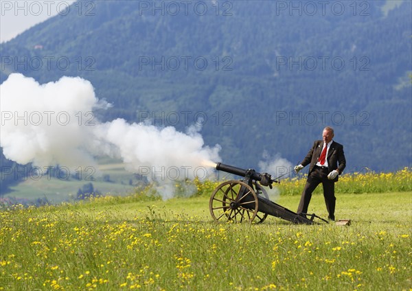 Gun salute at Corpus Christi