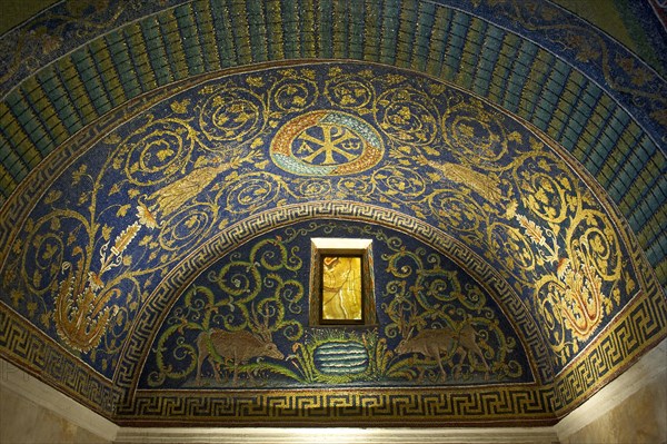 Mosaics in the mausoleum of Galla Placidia