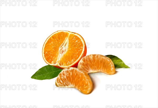 Half a Mandarine and two pieces of Mandarine