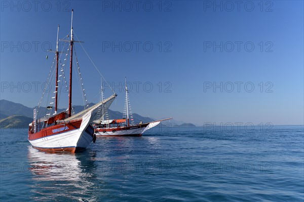 Excursion boats in Abrao