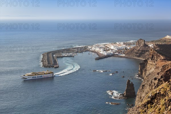 Ferry sailing to Tenerife