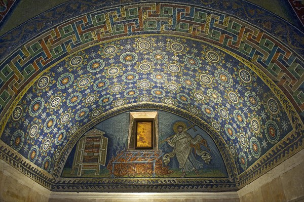 Mosaics in the mausoleum of Galla Placidia