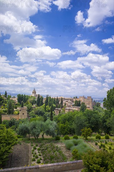 View of the Sabikah Hill seen from the Alhambra palace