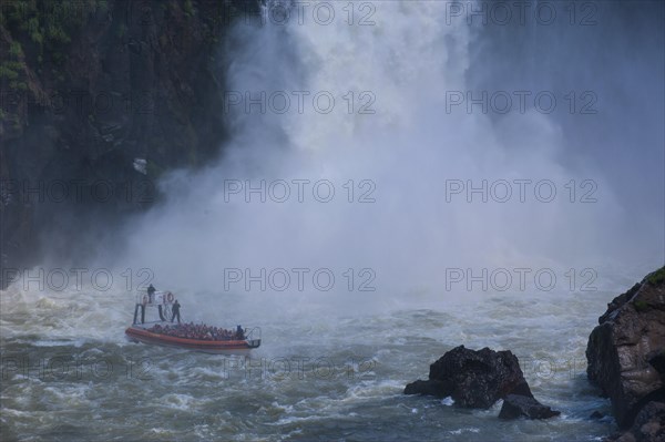 Jetboat underneath the Iguazu Falls