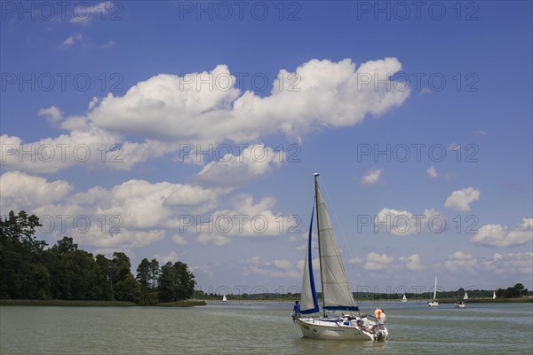 Boats on Lake Sniardwy or Jezioro Åšniardwy