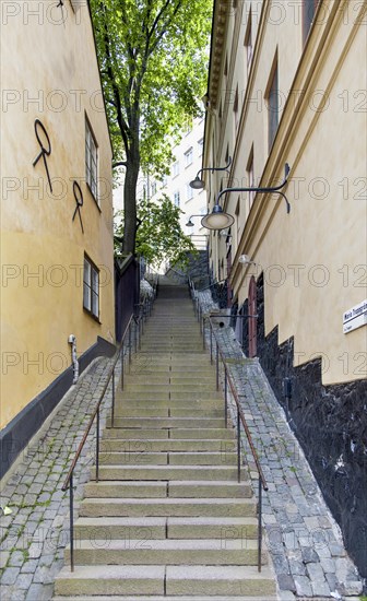 Street of stairs in Mariaberget