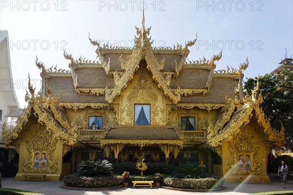 Gilded toilet house at Wat Rong Khun