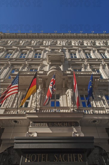 Main facade of Hotel Sacher