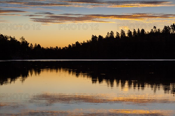 Sunrise at a lake