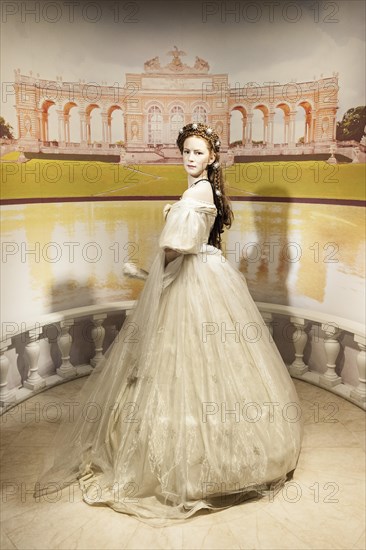 Wax figure of Empress Sisi or Empress Elisabeth of Austria