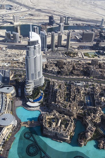 View from the Burj Khalifa on the Dubai Mall