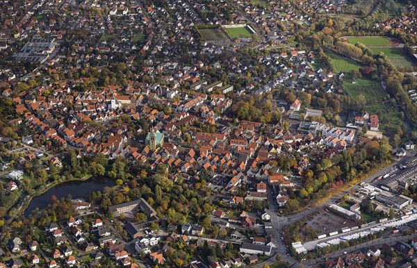 Overview of Wiedenbruck with St. Aegidius Church