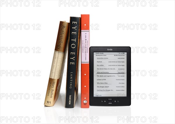 Books and e-book reader