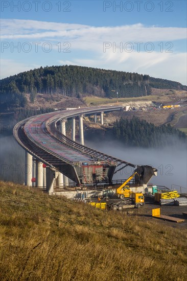 Construction site of the Talbrucke Nuttlar viaduct