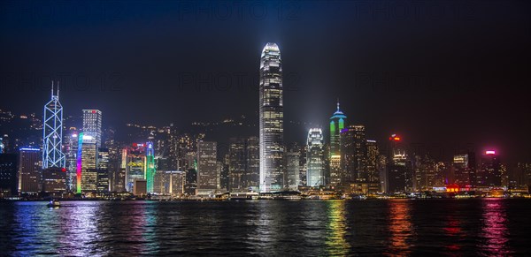 Skyline with the Bank of China skyscraper and the Two International Finance Centre skyscraper