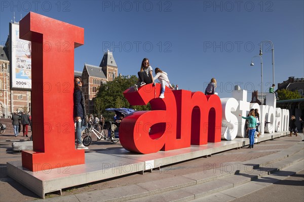 I AMsterdam letters at Museumplein square