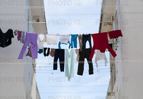 Laundry on a clothesline